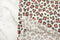 Red and Black Animal Print Baby French Terry Knit Fabric 1 yard